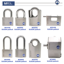 MOK lock W33 / 50WF Candado principal con grillete envuelto en acero inoxidable